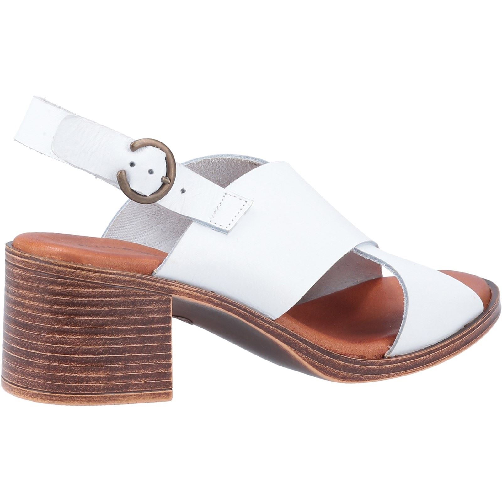 Hush Puppies Gabrielle Heeled Sandal Ladies in White