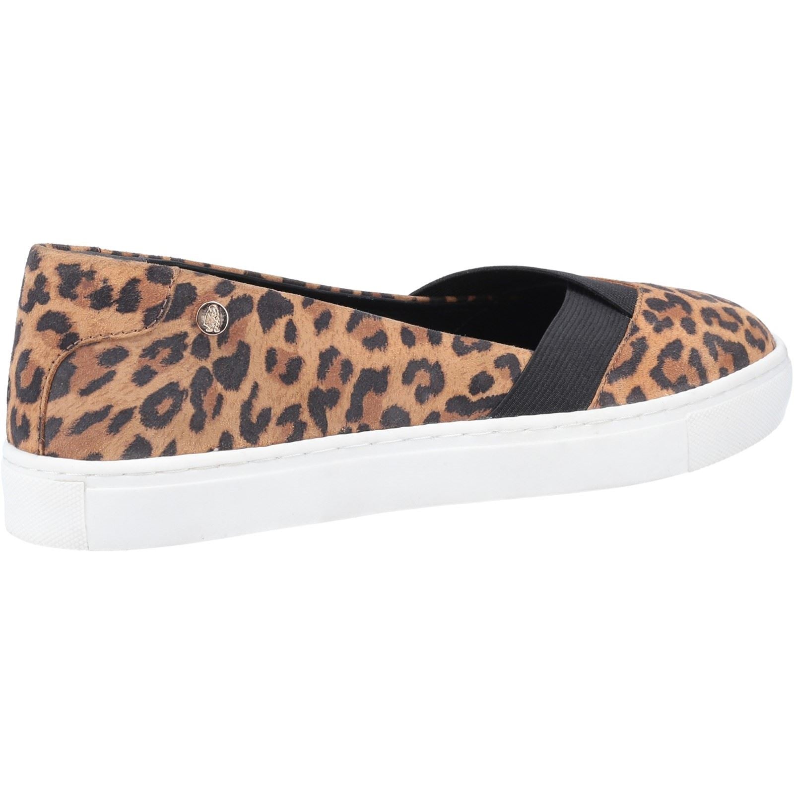 Hush Puppies Tiffany Slip Ons Ladies Shoes in Leopard