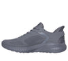 Skechers Hands Free Slip-ins Shoe For Men - BOBS Sport Squad Chaos Solid Step in Dark Grey, 6-15