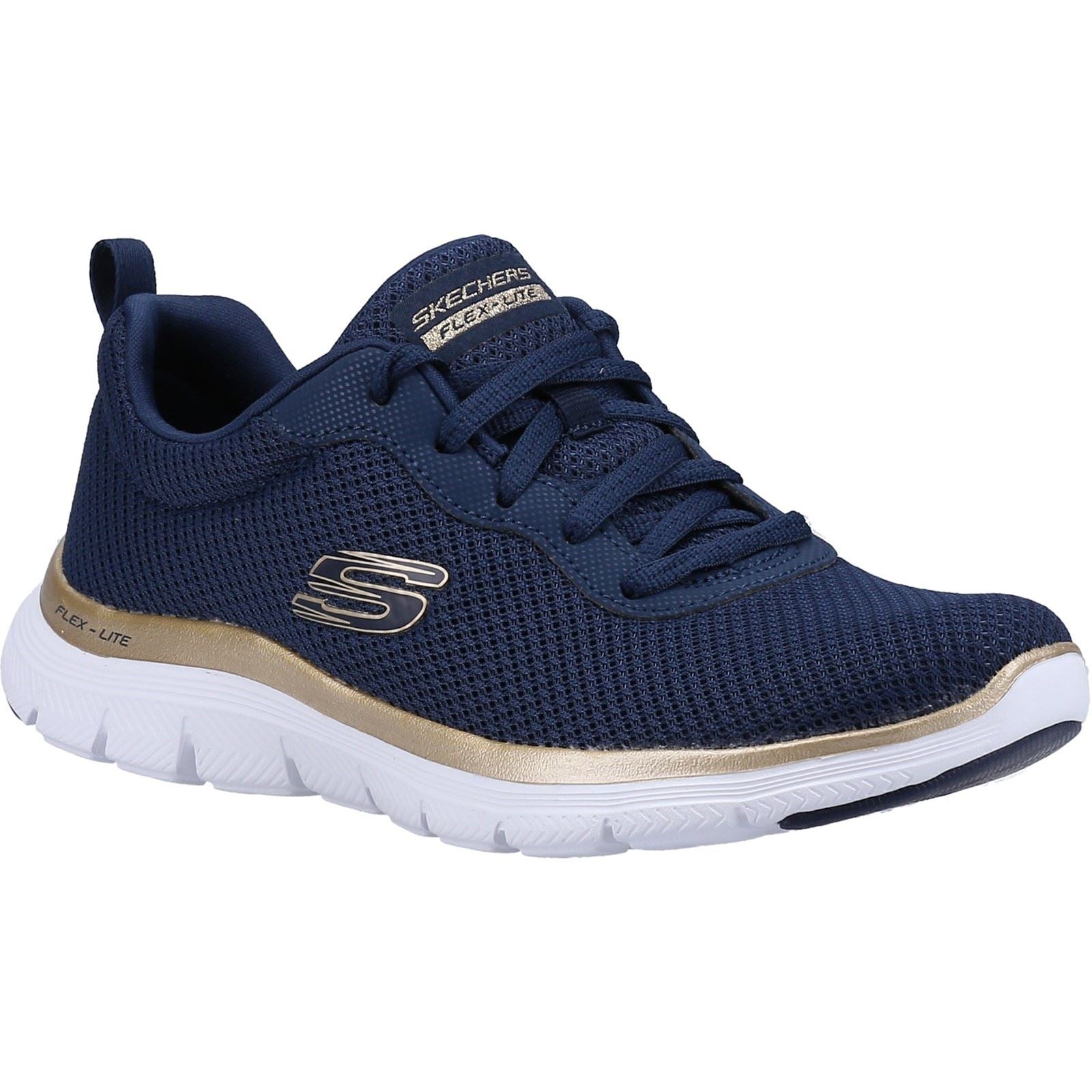 Skechers (GAR149303) Women's Flex Appeal 4.0 Brilliant View Shoe in 2 Colour Options 2 to 8