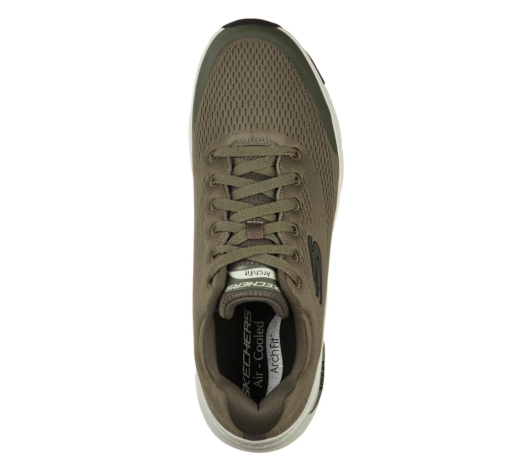 Skechers Arch Fit Walking Sports Shoes In Olive Upto Size UK 6 to UK 13