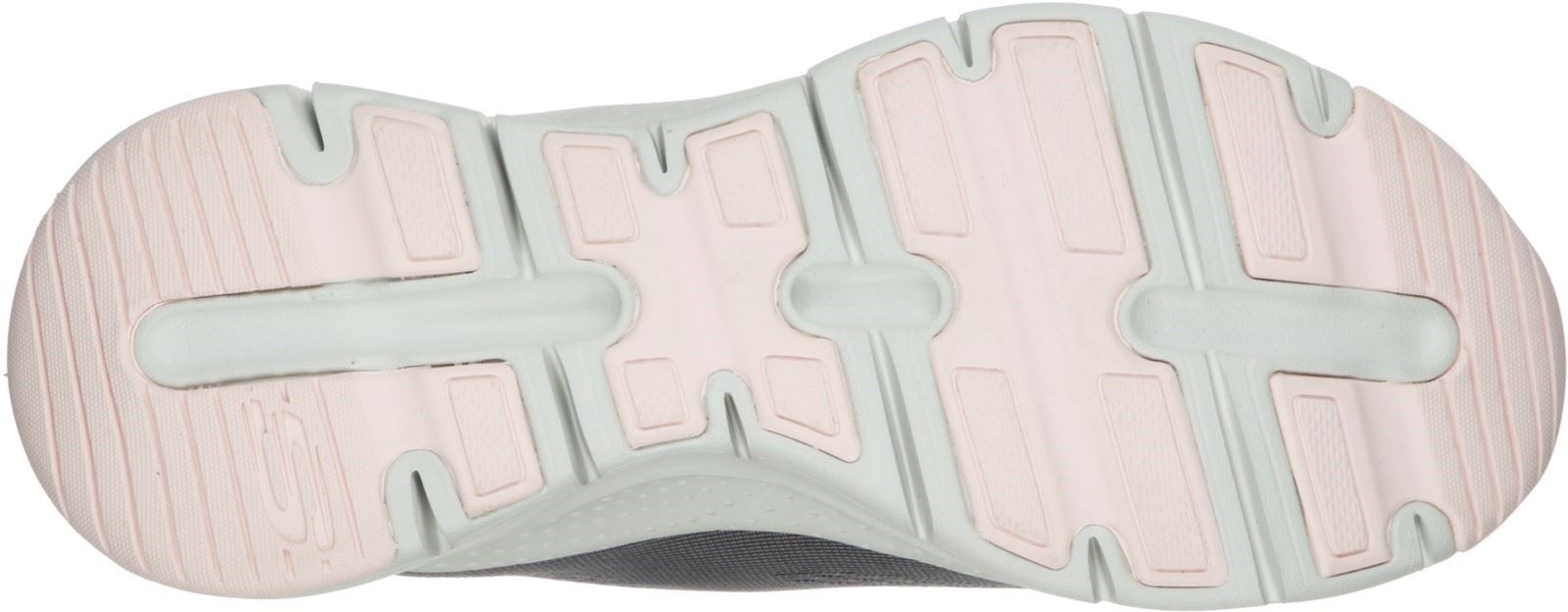 Skechers Arch Fit Sunny Outlook Sports Shoe Ladies Sports in Grey/Pink