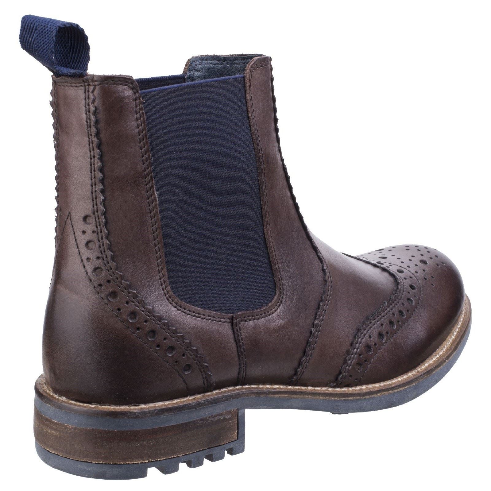 Cotswold Men Boots - Cirencester Chelsea Brogue in 2 Colours, 6-12