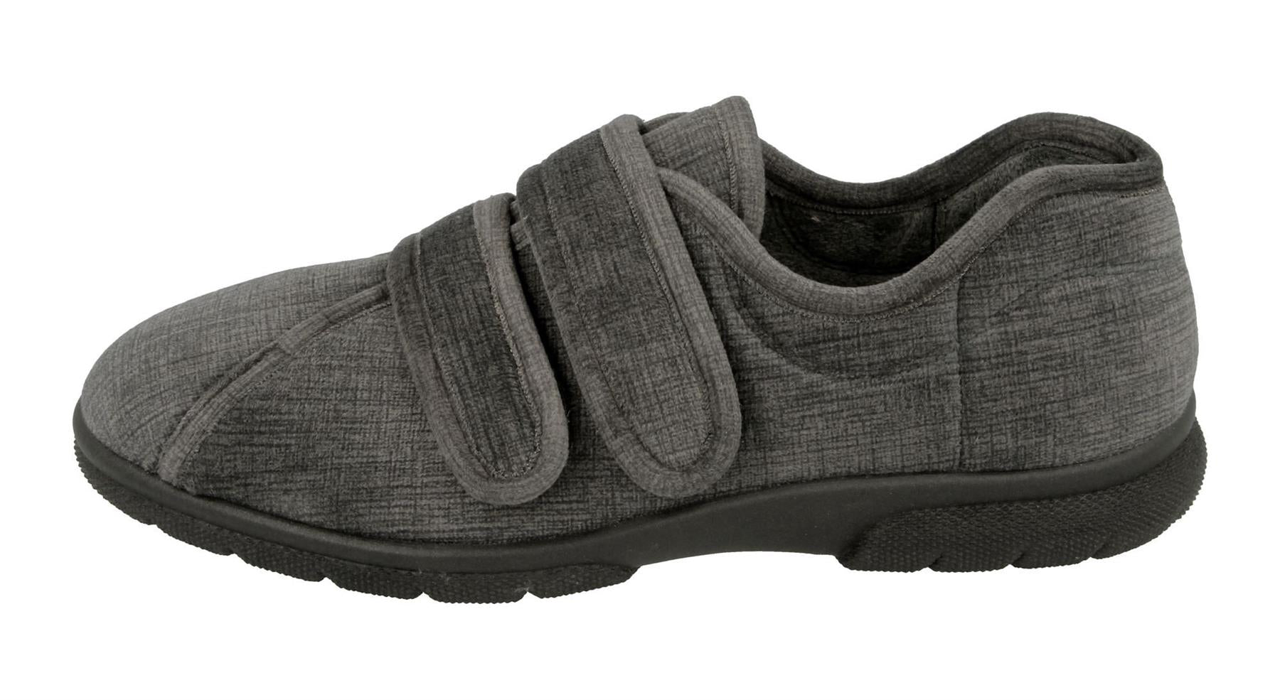 Men'S Slippers / House Shoes (Hamilton)2V Wide Fit By Db Shoes in Grey