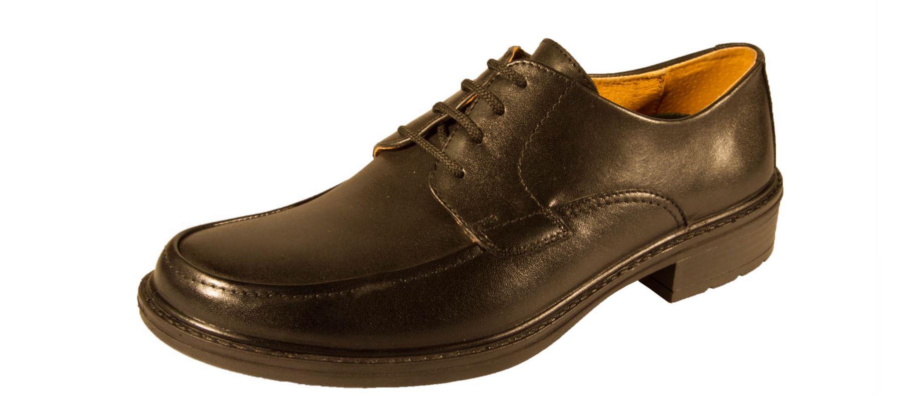 DB SHOES FORMAL WIDE FIT LACE UP LEATHER SHOES KENNEDY IN BLACK, (EE WIDE FIT) IN SIZE UK7 TO UK14