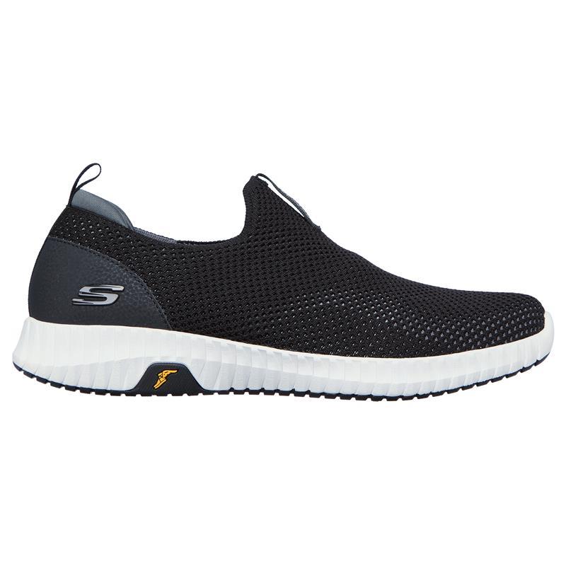 SKECHERS Men's Elite Flex Prime Slip On Sneakers in Black/White