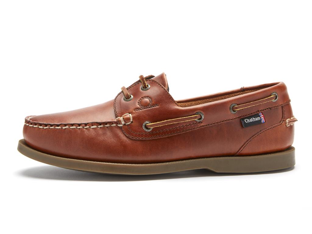 Chatham Mens Deck II G2 Deck Shoes in Chestnut