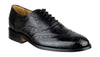 Amblers Mens Leather Formal Brogue Shoes (Ben) in Black in Size UK7 to UK14