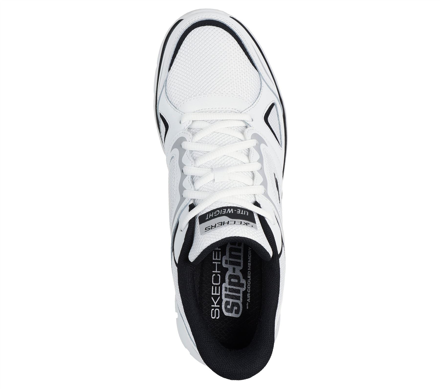 Skechers Hands Free Slip-ins Shoe For Men - Track Ezral in White/Black, 8-13 Sizes