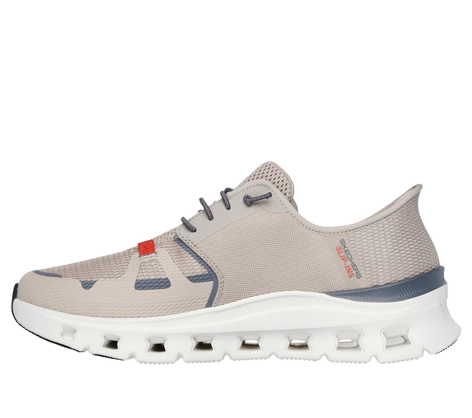 Skechers Hands Free Slip-ins Shoe For Men - Glide-Step Pro in Taupe/Orange, 6-13
