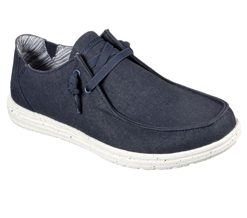 Skechers (210101) Men's Relaxed Fit: Melson - Chad Canvas Shoes in 2 Colours 8 to 13