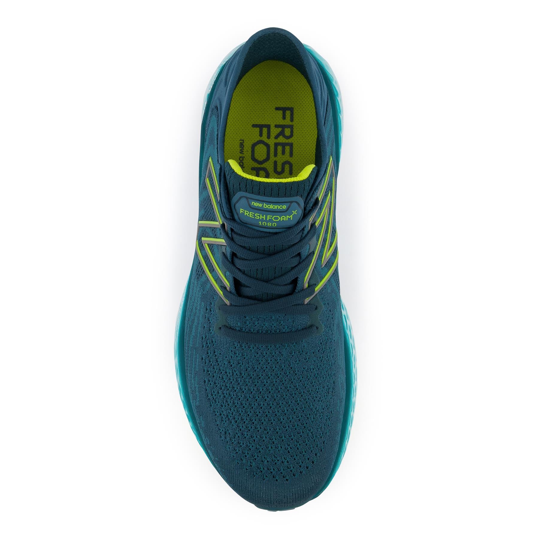 New Balance Men's Fresh Foam 1080 Sneaker Wide Fit Shoes in Yellow in size UK5.5 to UK19.5