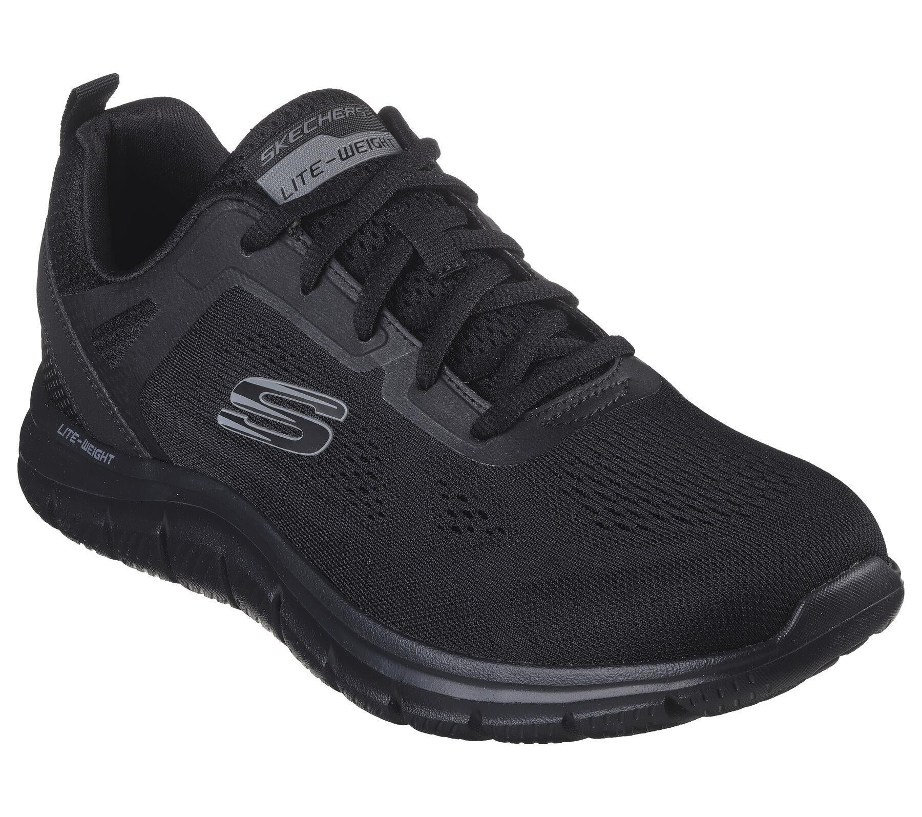 Skechers Men's Track - Broader Running Shoes in Black, Sizes 5.5 to 10.5