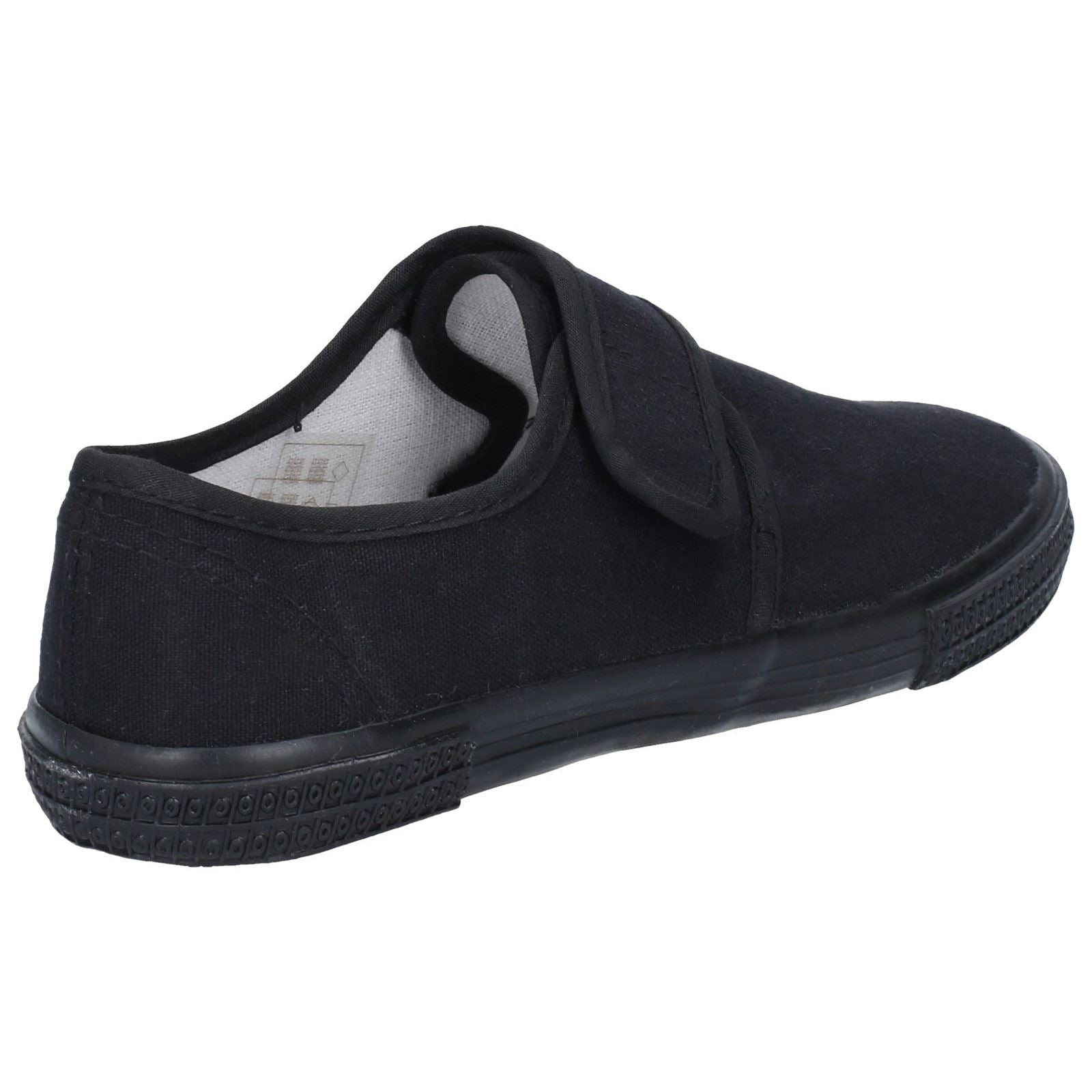 Mirak Boys Plimsolls - Velcro Boxed in Black, 1-13