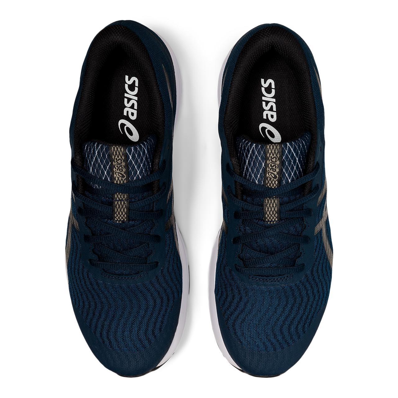 Asics Men's Patriot 12 Running Shoes in French Blue/Gunmetal