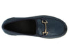 Womens (Aster) 2V Wide Fit By Db Shoes in Navy Stretch Stretch