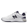 New Balance Mens Extra Extra Wide Fit (6E) Leather Sneakers (624) in White/Navy