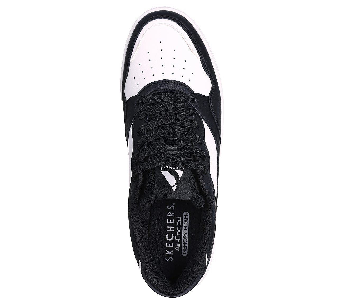 Skechers Men Trainer Shoes - Koopa - Volley Low Varsity in Black/White, 3-13