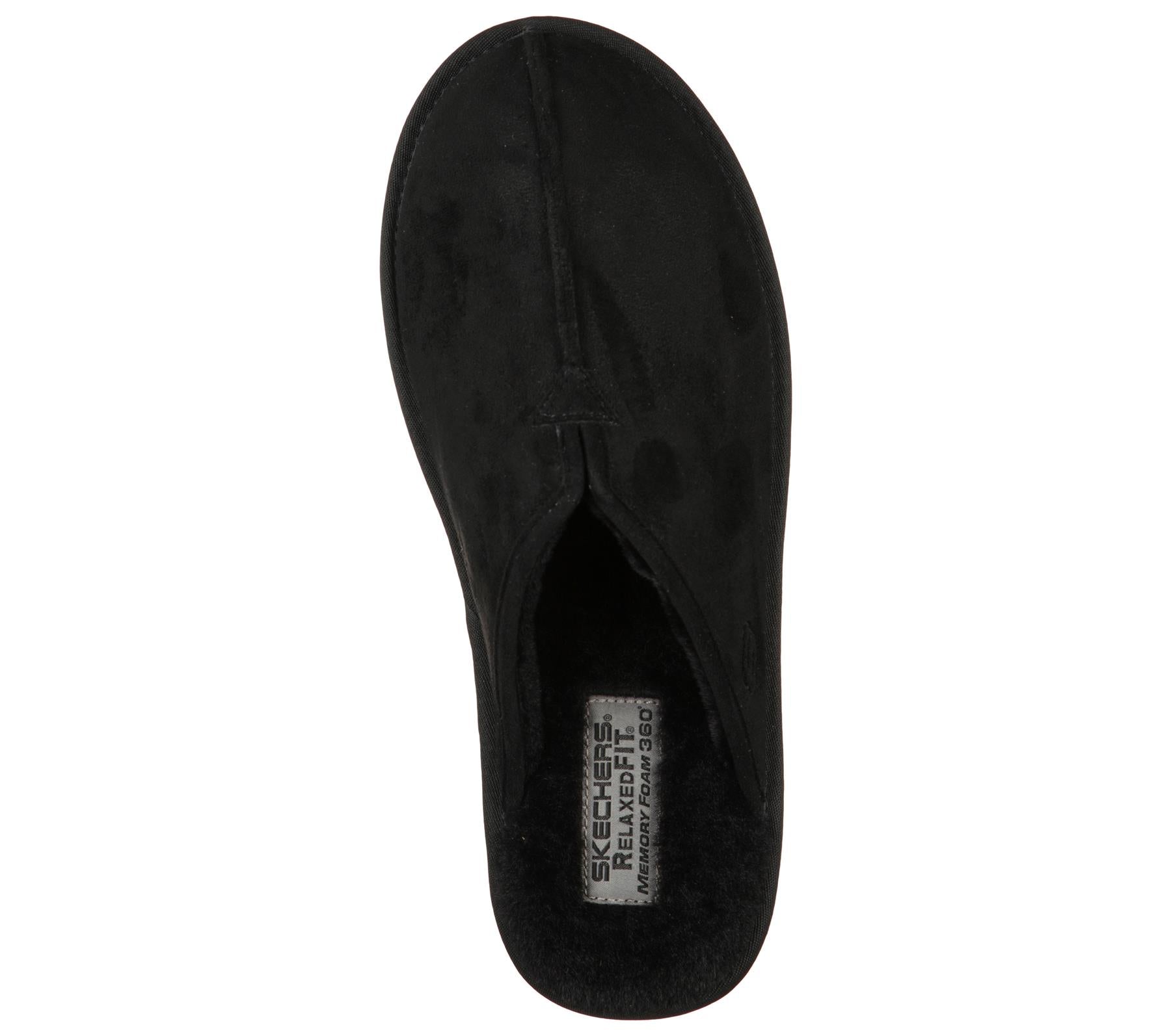 SKECHERS Men's Renten-Palco Slip-on Backless Casual Comfort Slippers in Black Size UK6 to UK13