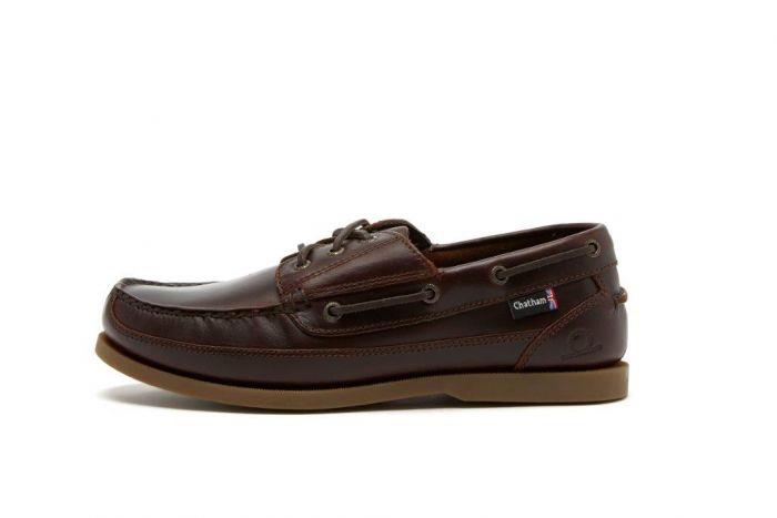 Chatham Rockwell Wide Fit Deck Shoes in Dark Sea Horse