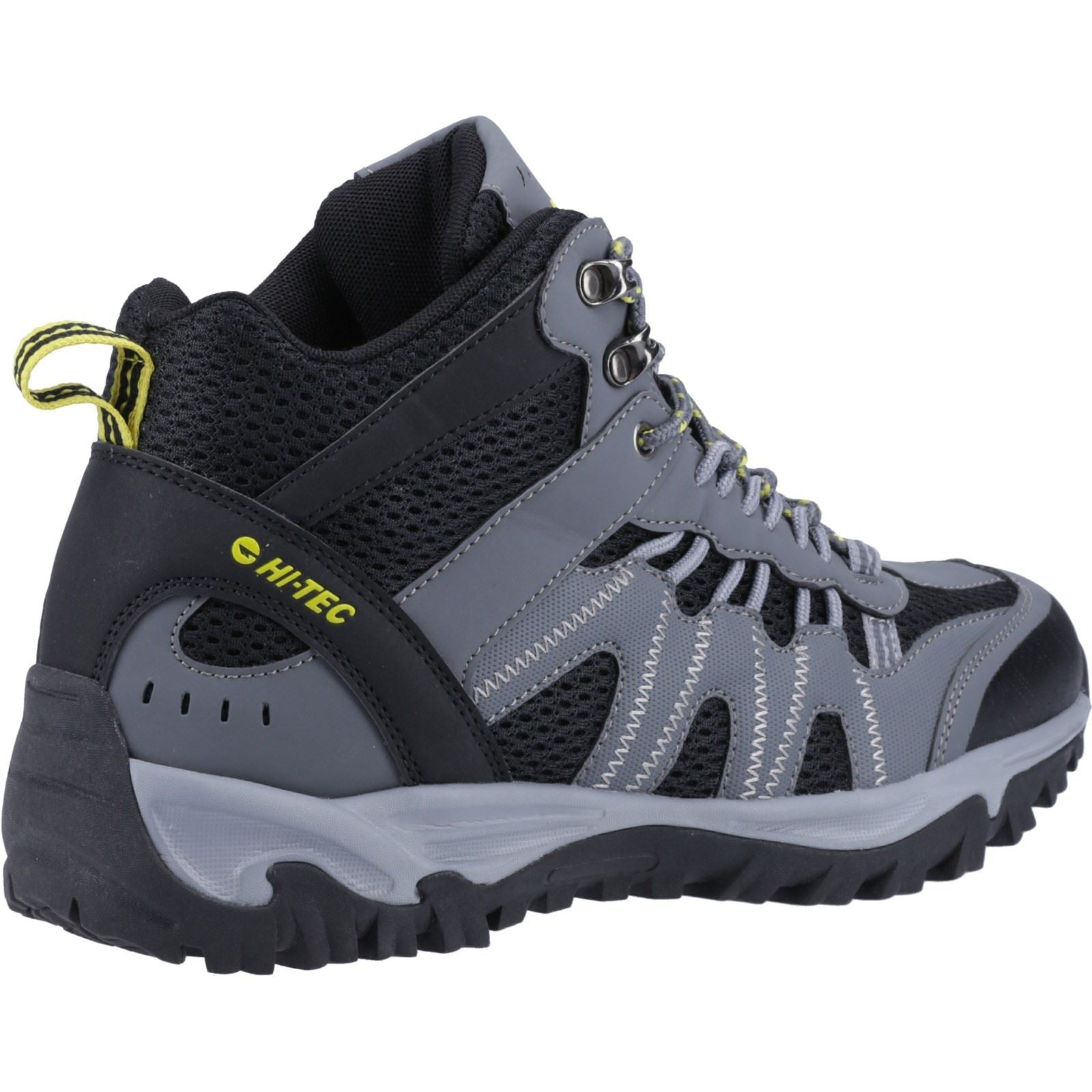 Hi-Tec Men's Jaguar Mid Boots in Graphite/Black/Citron 7 to 13