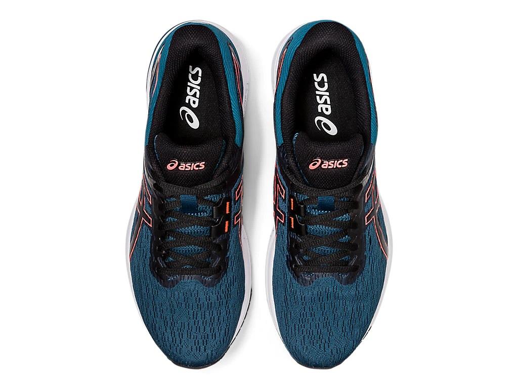 Asics Men's GT-800 Running Shoes in Magnetic Blue/Sunrise Red