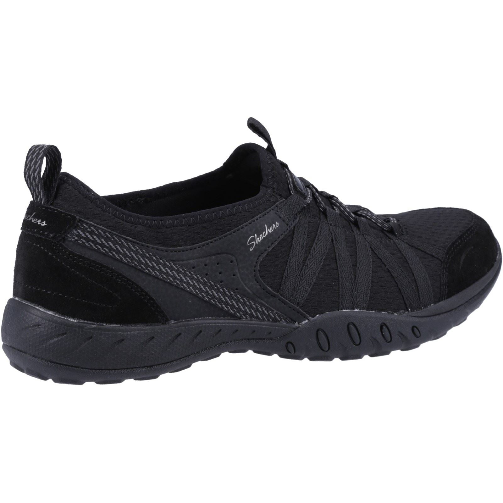 Skechers (GAR100561) Women's Relaxed Fit: Breathe-Easy Rugged Trainer in Black 3 to 8