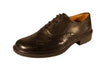 DB'S MENS EXTRA WIDE FIT(EE - FIT) FORMAL LACE UP TRADITIONAL BROGUE SHOES IN BLACK IN SIZE UK6 TO UK14