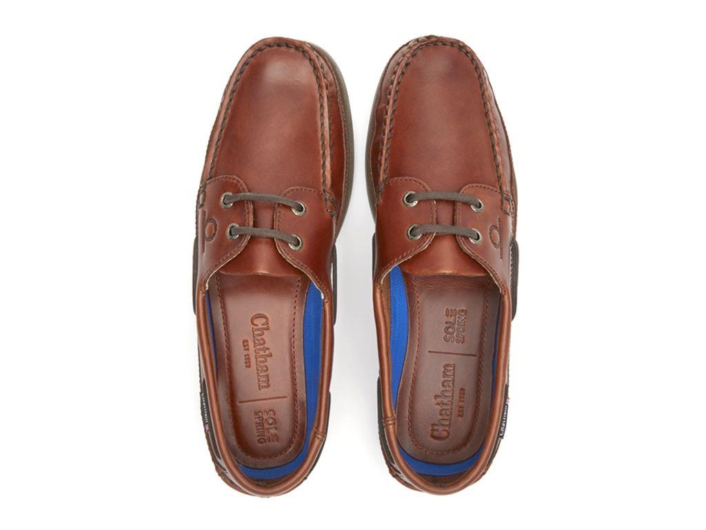 Chatham Mens Kayak II G2 Leather Boat Shoes in Seahorse