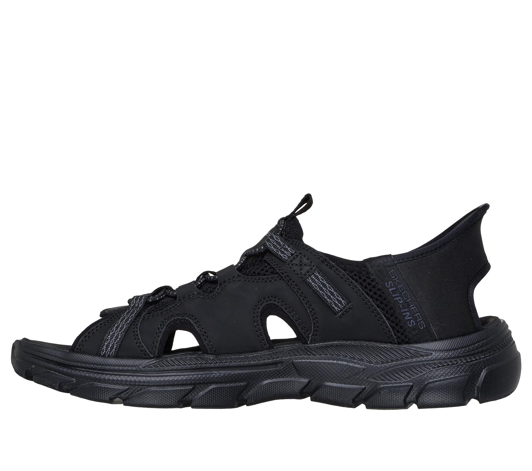 Skechers Slip On Sandal For Men Revolted Merrick in Black, 6-13