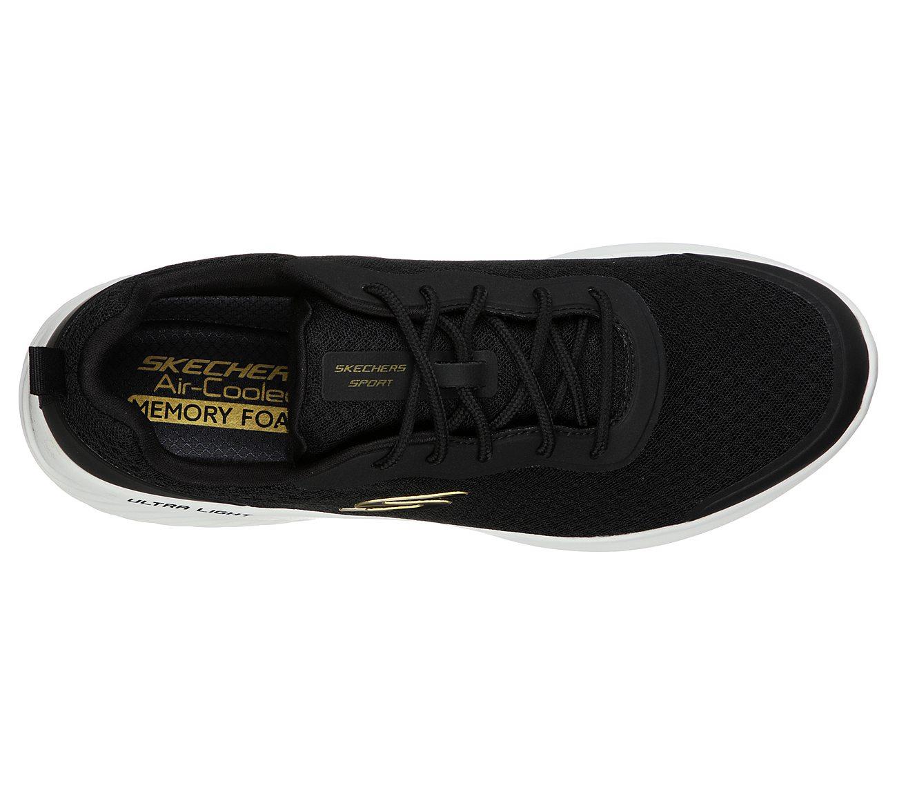 SKECHERS Men's Bounder - Voltis Running/Walking Trainers in Black/Gold