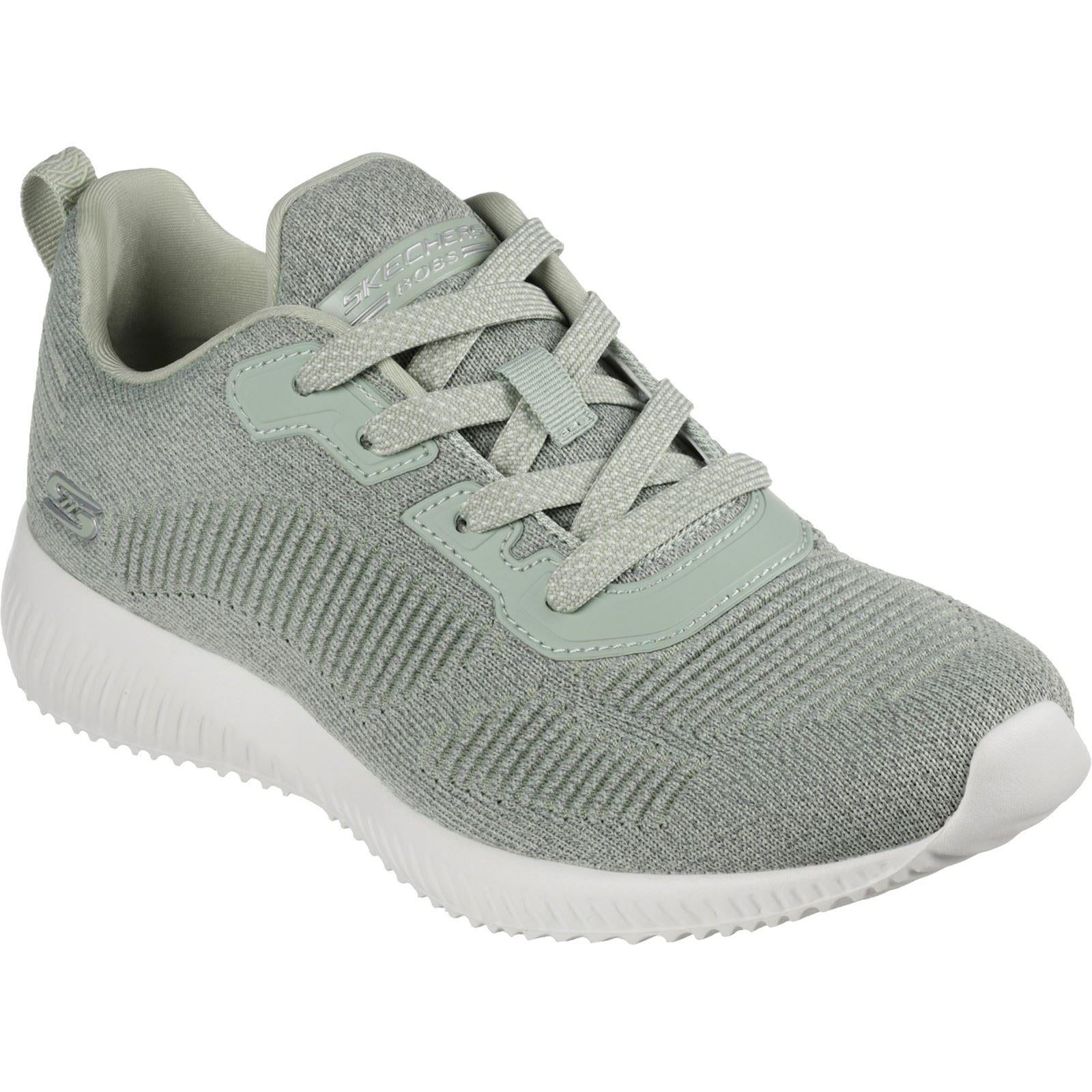 Skechers (GAR117074) Ladies Sports Bobs Squad Ghost Star Shoes in UK 3 to 8