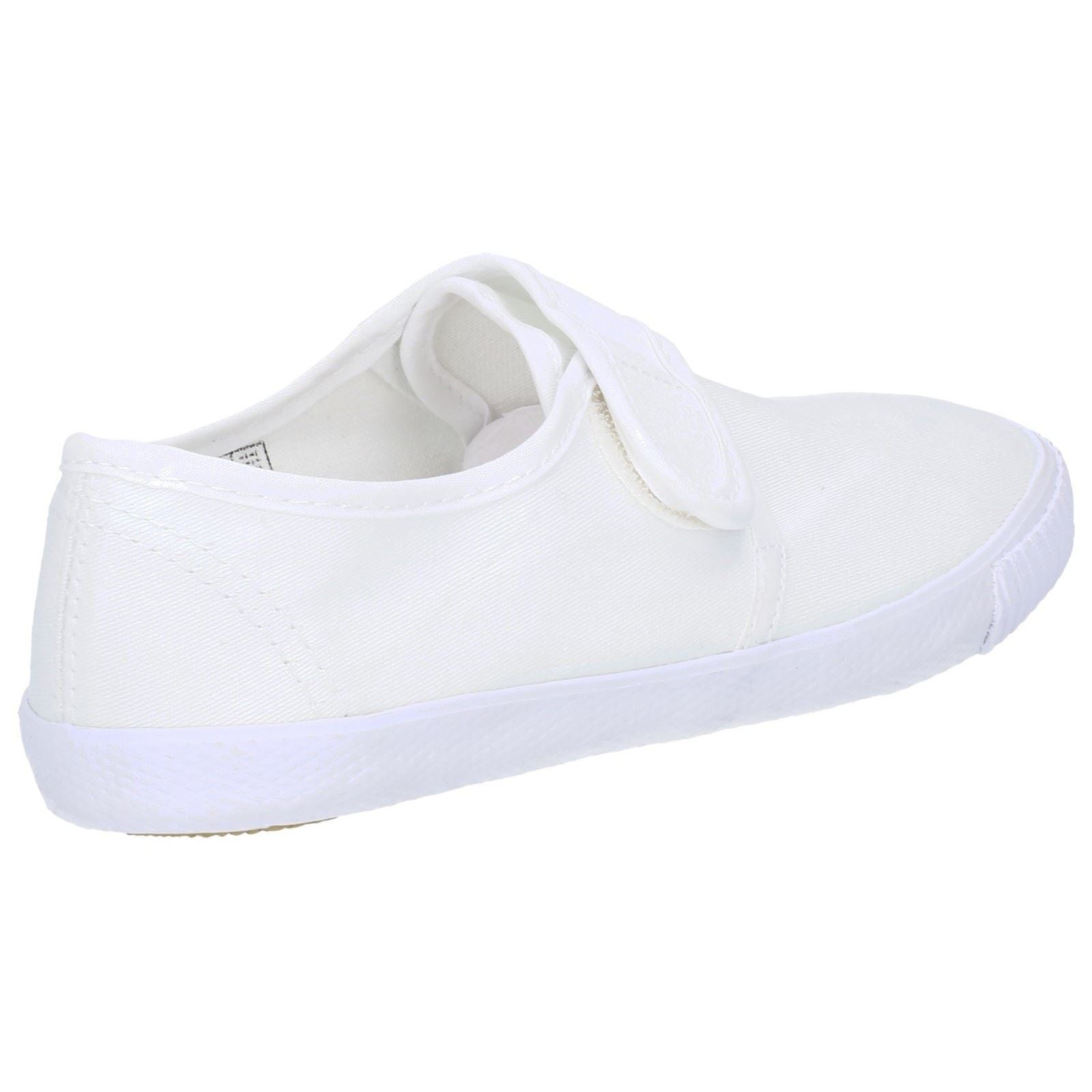 Mirak Boys Plimsolls - Velcro Boxed in White, 1-13