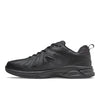 New Balance Mens EE Wide Fit Leather Sneakers (624) in All Black