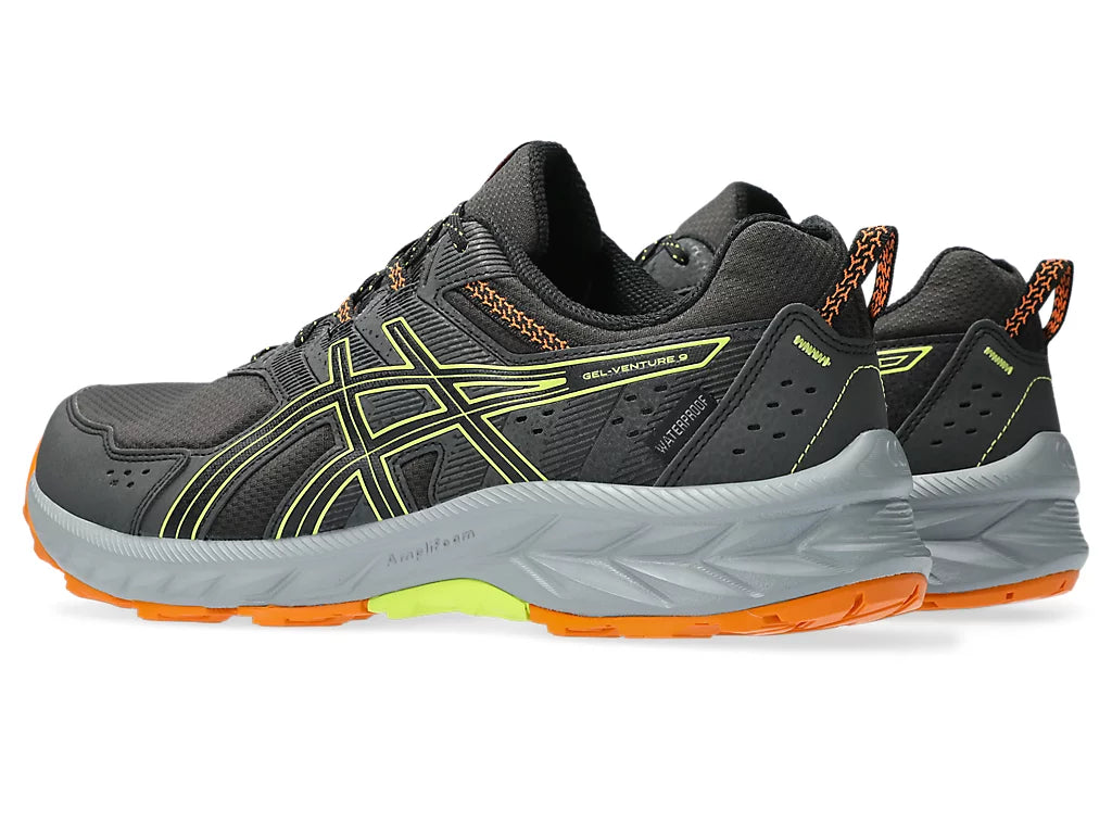 Asics Men Gel Venture 9 Waterproof Trainers Sneakers in Graphite/Neon 9 to 14