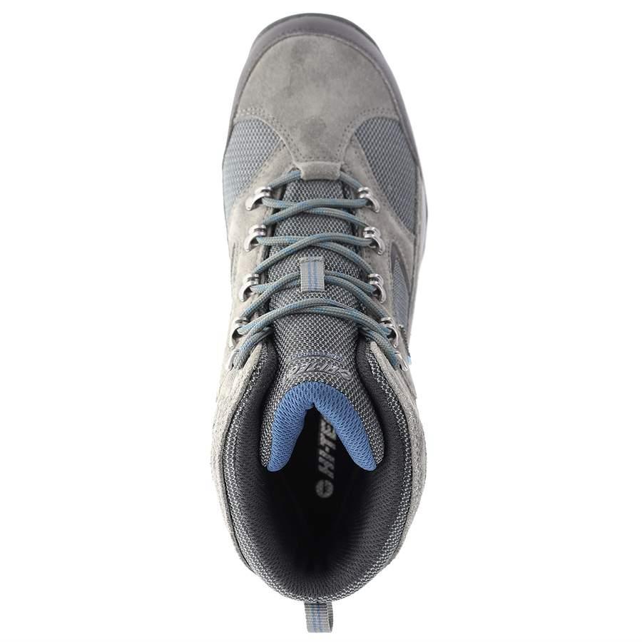 Hi-Tec Mens Wide Fit (4E) Water Proof Walking/Hiking Boots (Storm) in Charcoal/Grey/Majolica Blue