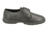 Easy B Mens Extra Wide and Deep Touch Strap Shoes (Troy) in Black