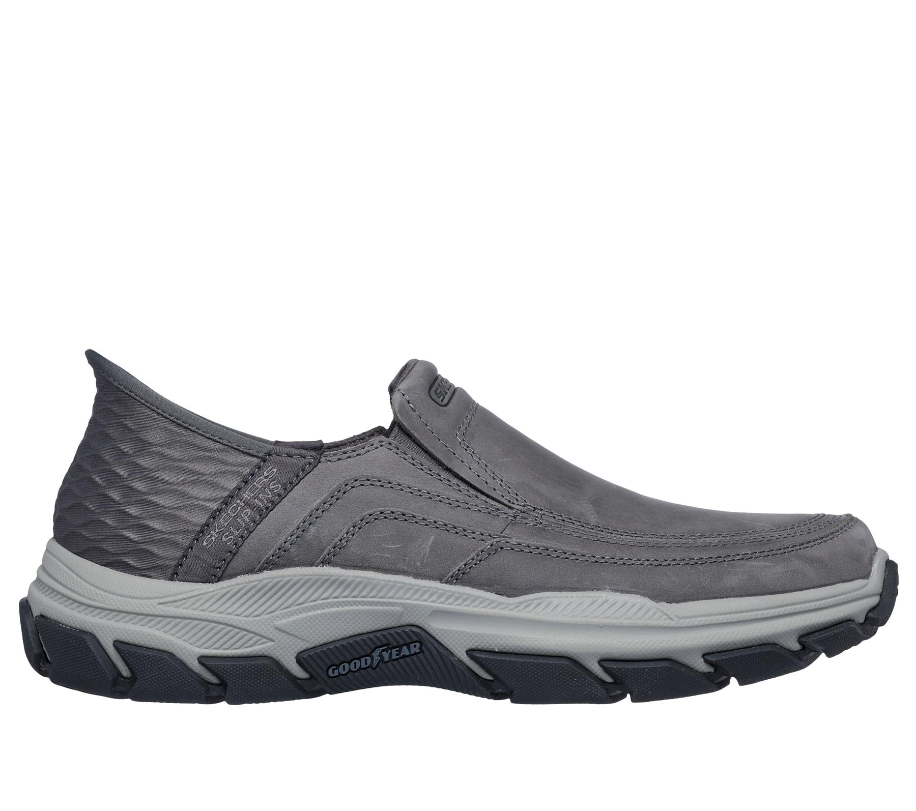 Skechers Slip On Shoe For Men Slip-Ins Respected Elgin in Charcoal, 6-15