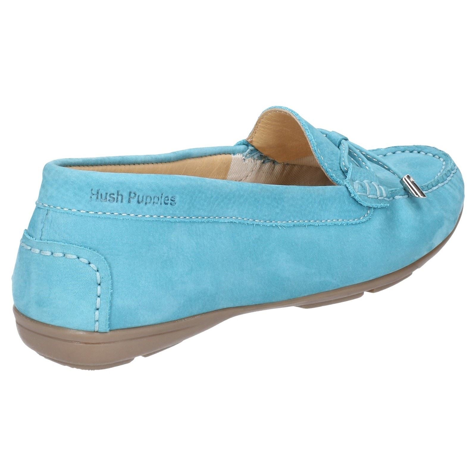 Hush Puppies Maggie Slip On Toggle Ladies Shoes in Sky Blue