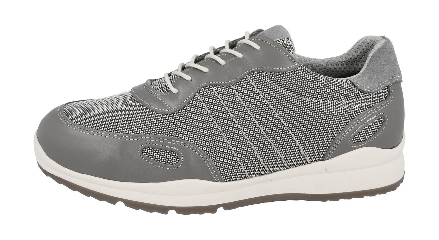 Men'S Casual Shoes (Dawson)6V Wide Fit By Db Shoes in Grey