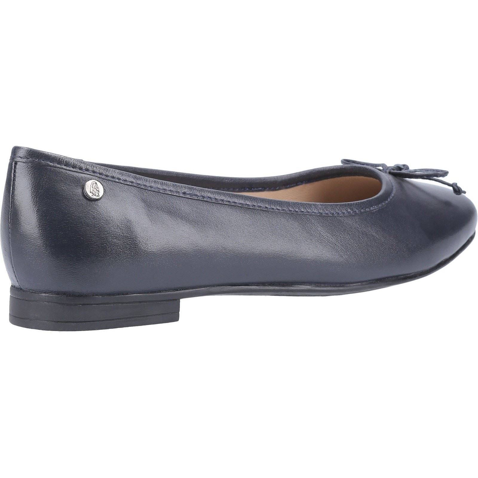 Hush Puppies Naomi Slip On Ballet Pump Ladies Shoes in Navy